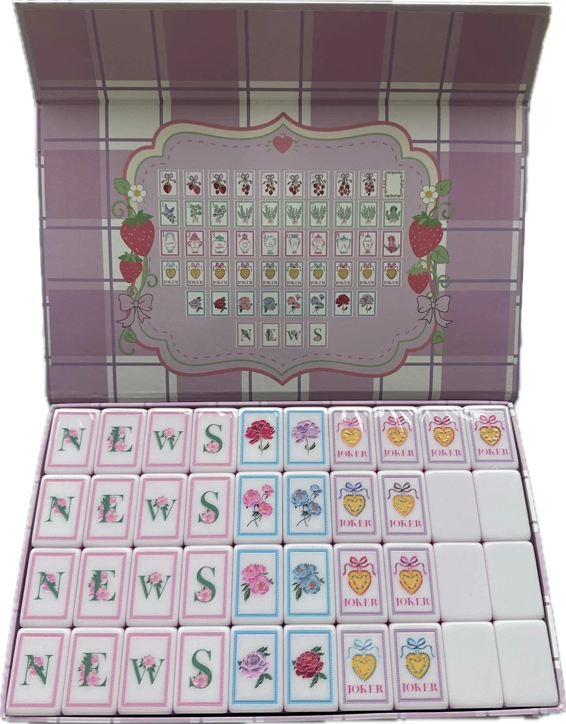 Bow and Bloom Collection Mahjong Tiles Set Free Shipping
