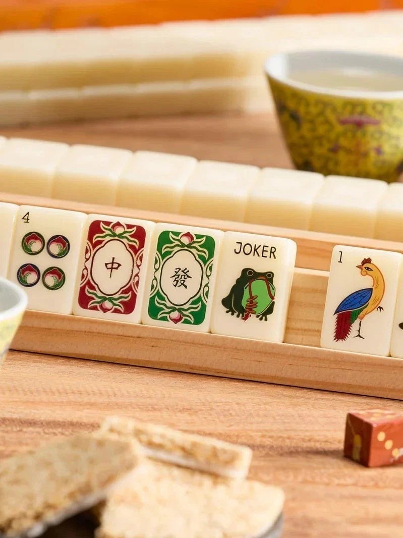 Ivory Stripes American Mahjong Tiles Set Free Shipping