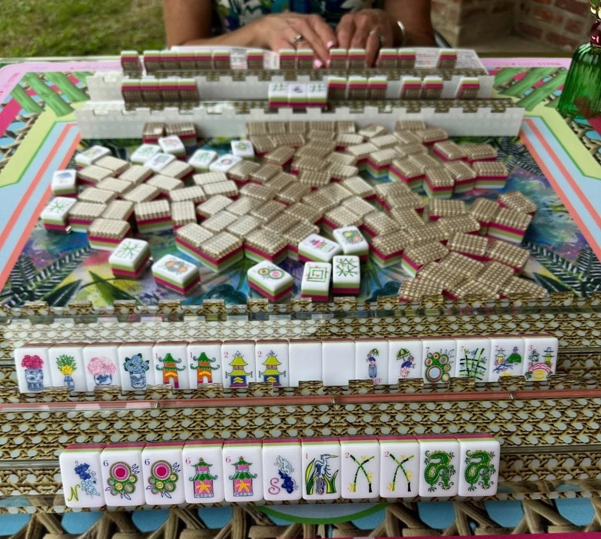 Palm Royale Mahjong Tiles Set American Primium Mahjong Set Free Shipping