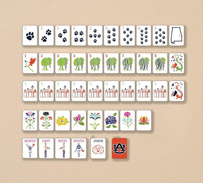 Auburn University Mahjong Tiles Set Free Shipping