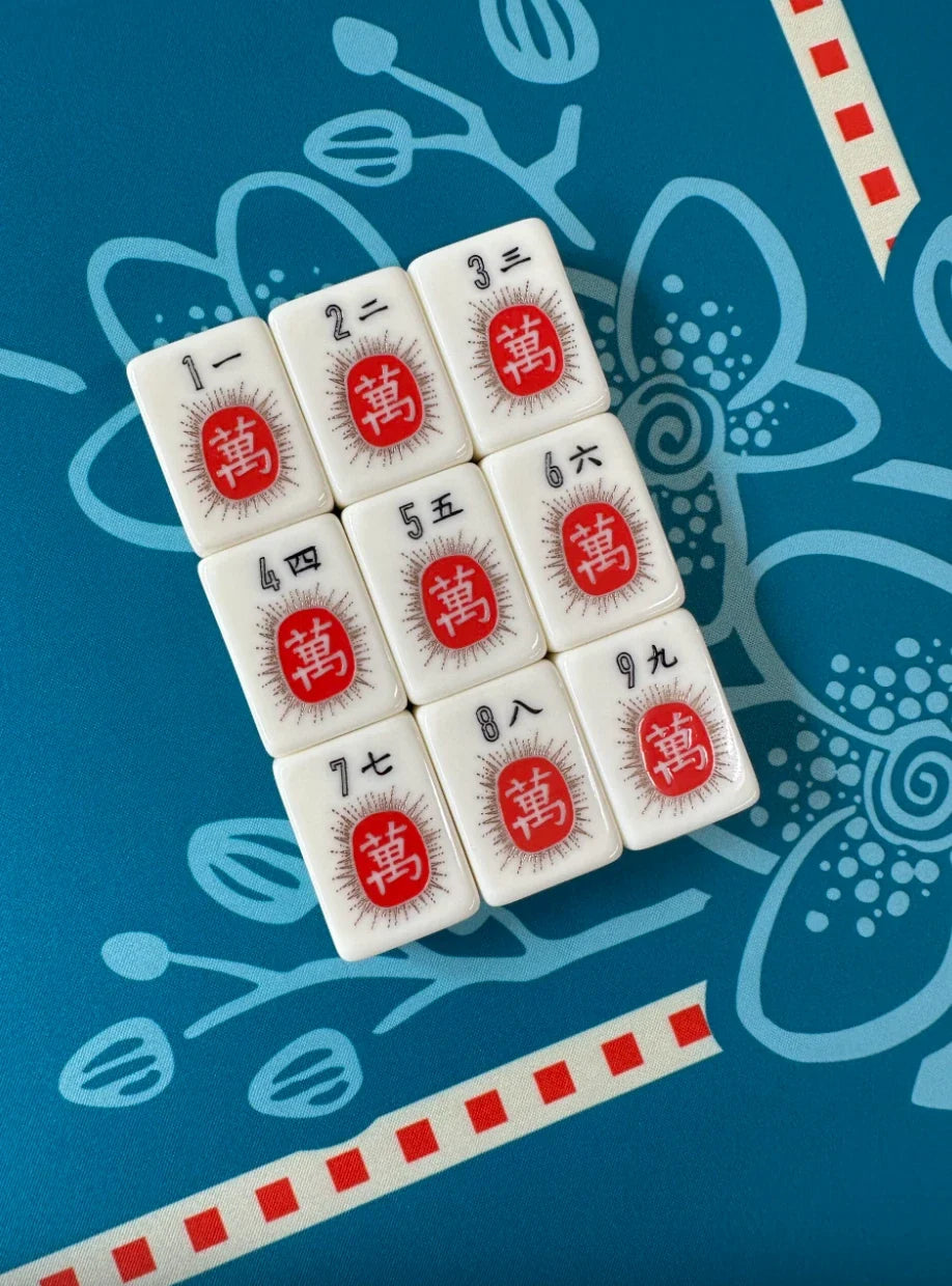 Heron Mahjong Set Modern Design Portable Acrylic Tiles Wildlife (Tiles only)