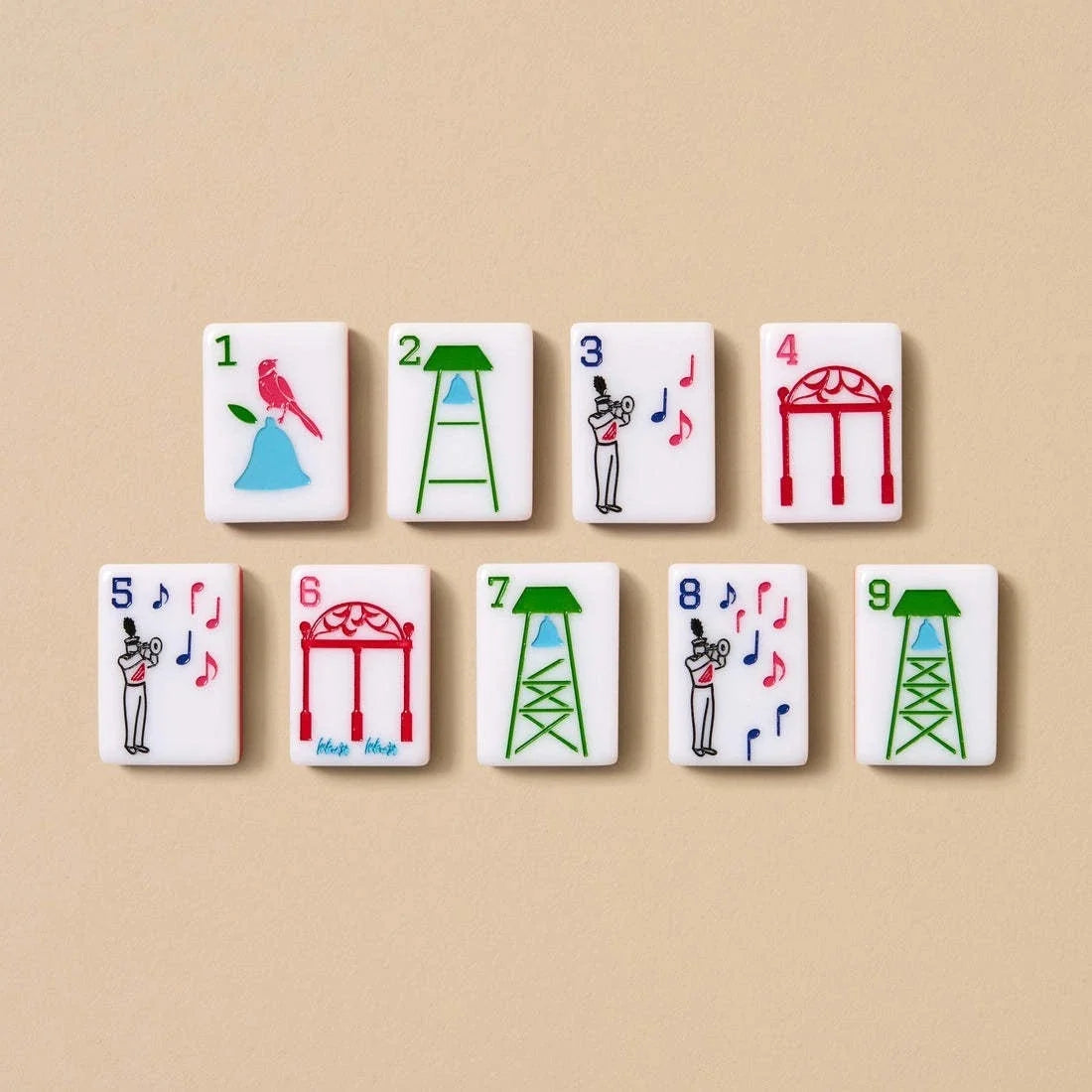 Auburn University Mahjong Tiles Set Free Shipping