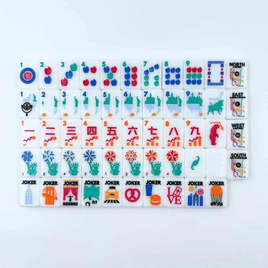 New York City-themed American Mahjong tile set Free Shipping