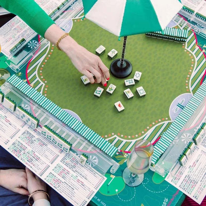 Luxury Four Layer Acrylic American Mahjong Golf Theme 160 tiles free ship