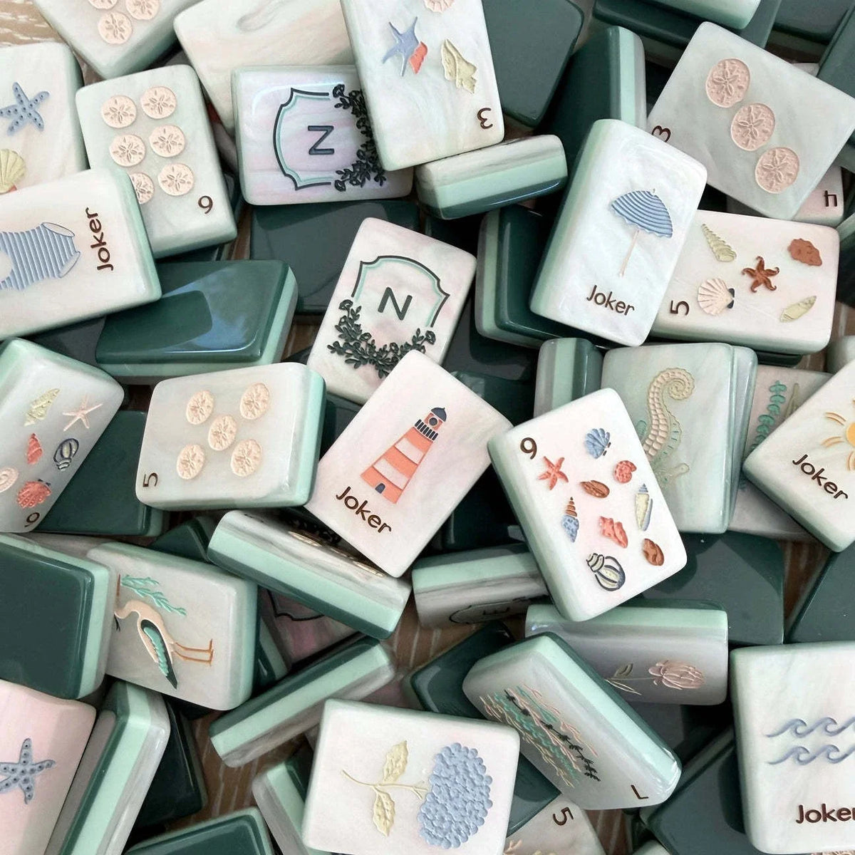 East Coast Sands Mahjong Tile Set Free Shipping