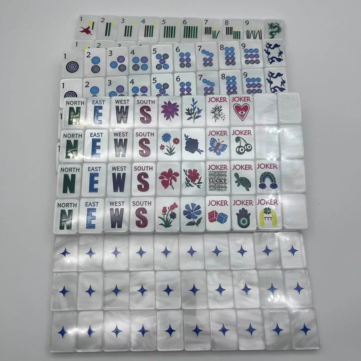 Luxury Pearl Bleu American Mahjong Tiles set Free Shipping