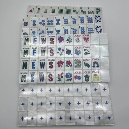 Luxury Pearl Bleu American Mahjong Tiles set Free Shipping