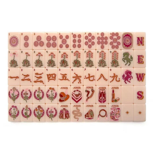 Wild Mare Desert Rose Mahjong Tile Set Free shipping
