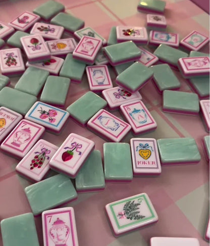 Bow and Bloom Collection Mahjong Tiles Set Free Shipping