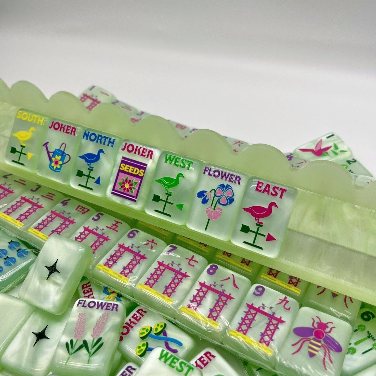 Garden Glow New American Mahjong Set Free Shipping