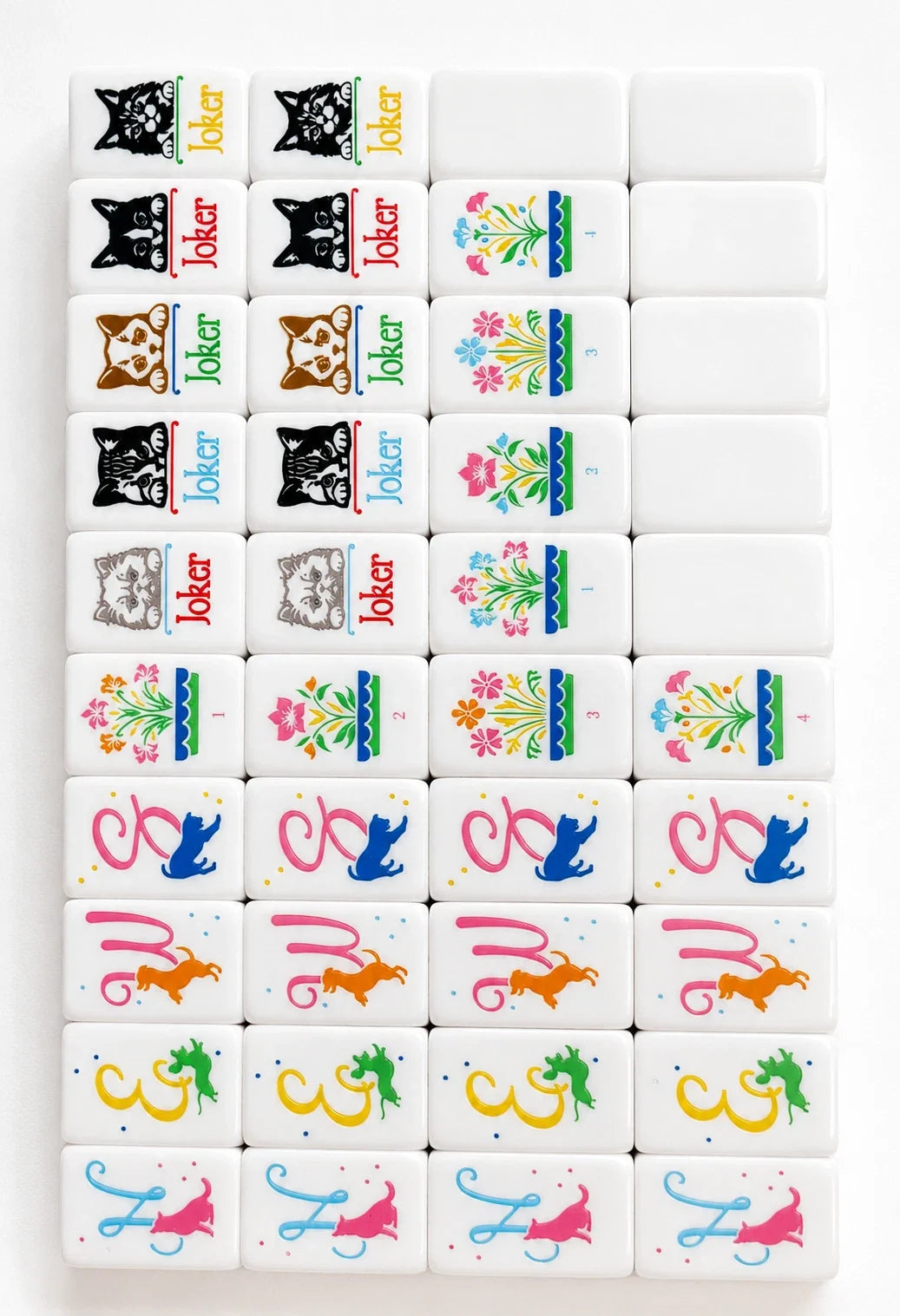 Pink Cute Puppy American Mahjong Tiles Free Shipping (Tiles only)