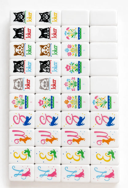 Pink Cute Puppy American Mahjong Tiles Free Shipping (Tiles only)