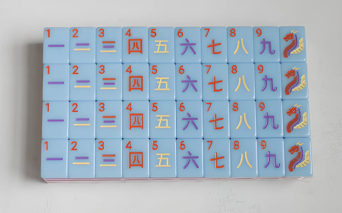 Blue Woodlands Mahjong Set 160Tiles Set Free Shipping (Tiles only)