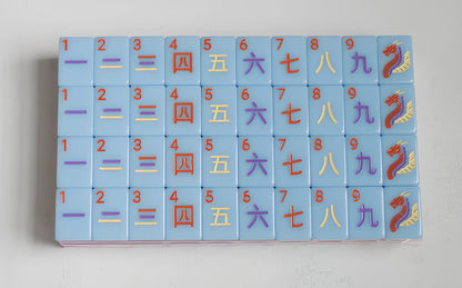Blue Woodlands Mahjong Set 160Tiles Set Free Shipping (Tiles only)