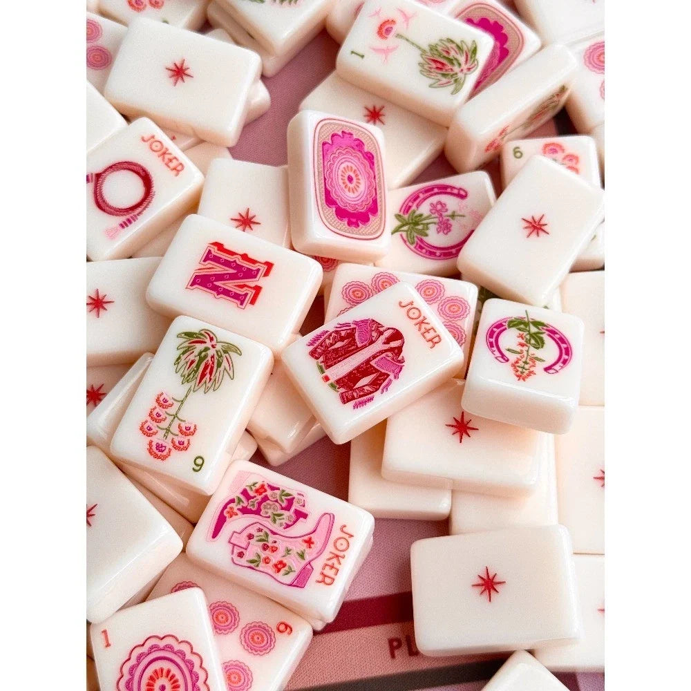 Luxury Wild Mare Desert Rose Mahjong tile set Free Shipping
