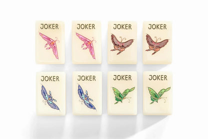 Modern American-style Jade Garden Tile and Acrylic Mahjong Set (Tiles only)