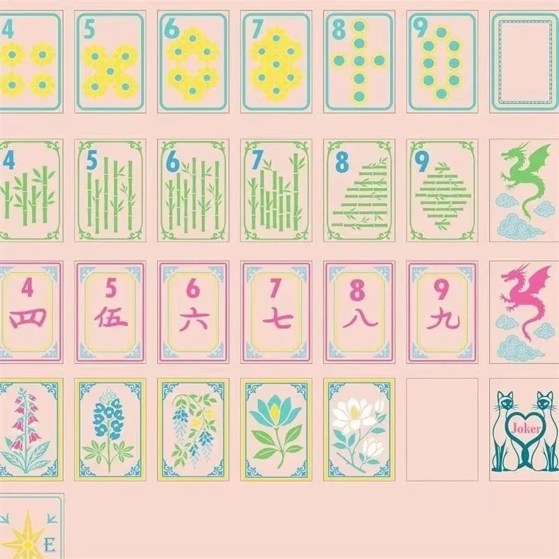 Modern Luxury Just Peachy Tile Set Mahjong Set Free Shipping