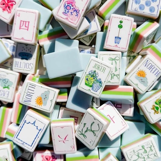 Premium Pastel Color 4-Layer American Mahjong Set Free Shipping (Tiles only)
