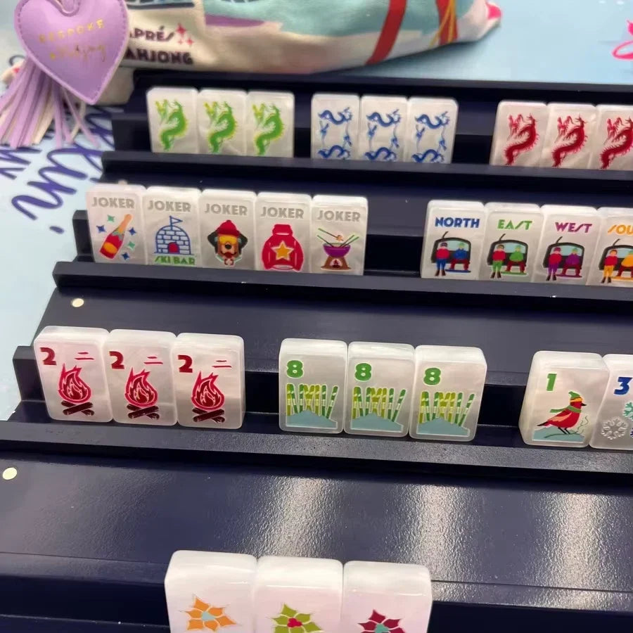 Mountain Lodge American Mahjong Tiles, 160 Winter Theme Set (Tiles only)