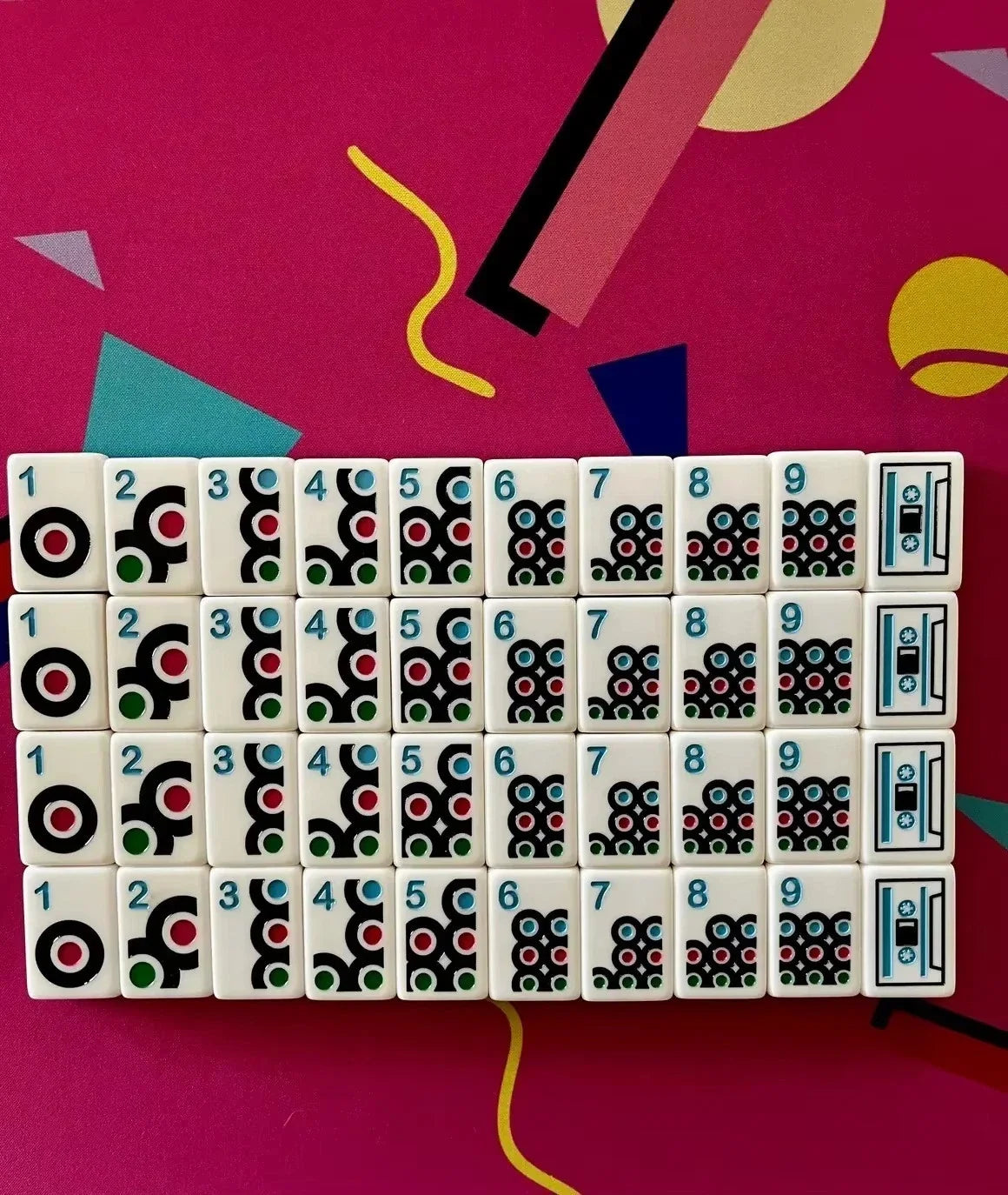 I Love the 80s Mahjong Set American Mahjong Set Free shipping