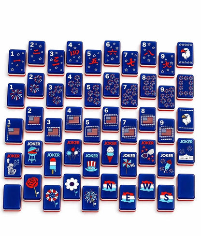 The Patriotic Line Mahjong Tile Set Free Shipping
