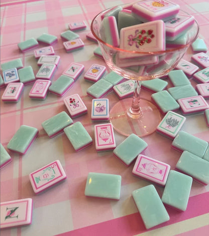 Bow and Bloom Collection Mahjong Tiles Set Free Shipping