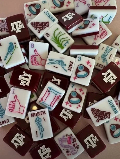 Texas A&M Aggies Mahjong Set Free Shipping
