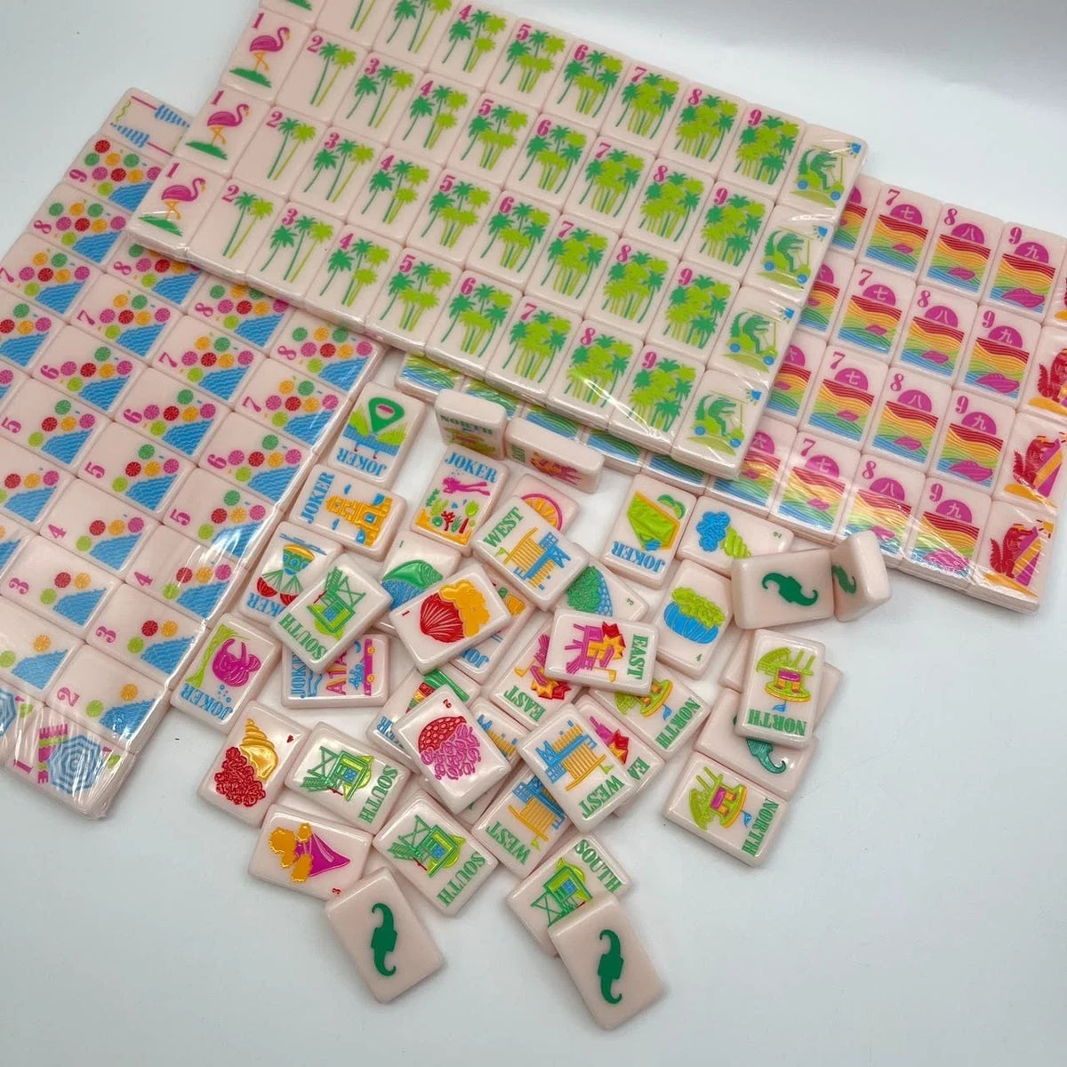 Colorful Florida Series Mahjong set American Mahjong set Free Shipping