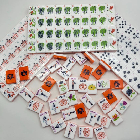 Auburn University Mahjong Tiles Set Free Shipping