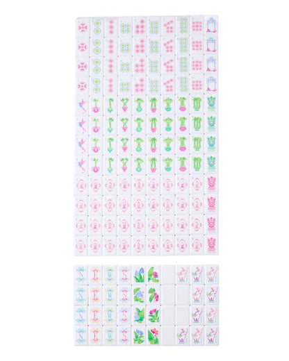 New Style Pink Lattice America Mahjong Set Free Shipping (Tiles only)