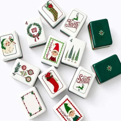 Dear Santa Mahjong Tile Set American Mahjong Free Shipping