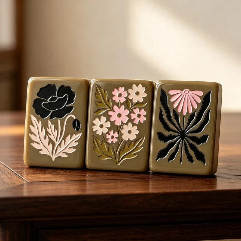 Luxury Heritage Green Mahjong Set Free shipping