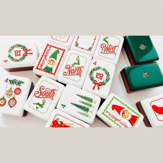 Dear Santa Mahjong Tile Set American Mahjong Free Shipping
