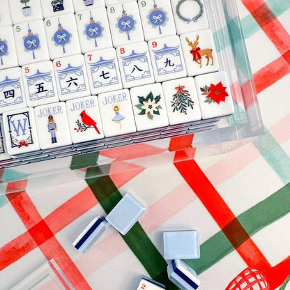 Christmas Floral Acrylic Mahjong Tiles Free Shipping