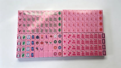 Year of the Horse Saddle Pink tiles Mahjong game Free Shipping