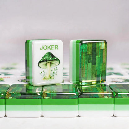 Emerald Green Custom-engraved 4-layer American Mahjong Set Wizard of Oz Acrylic