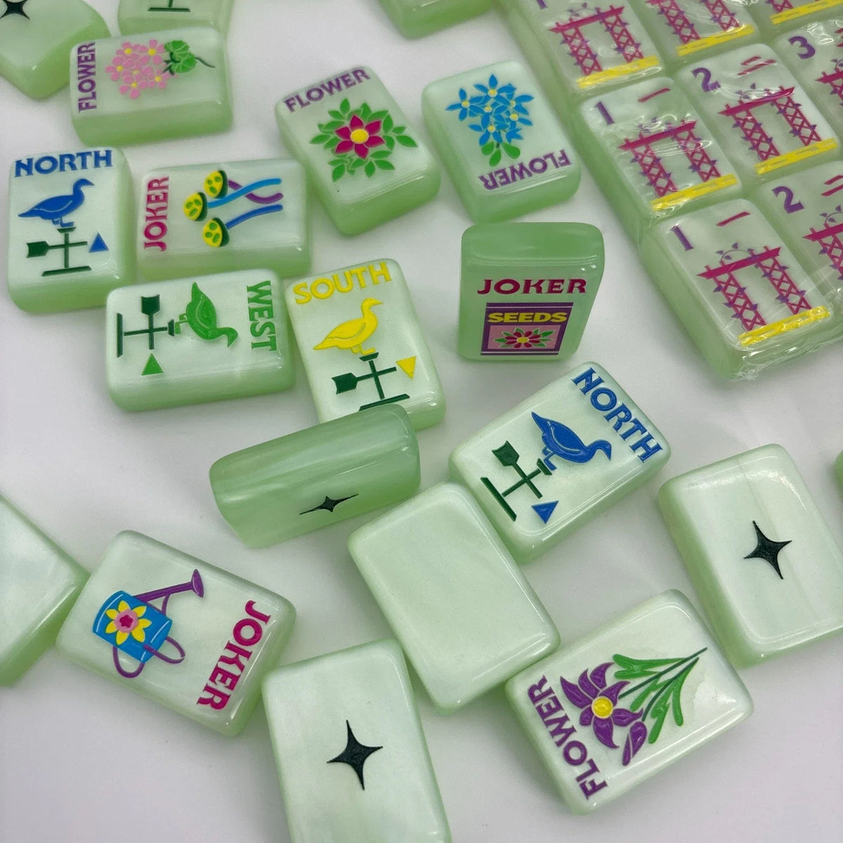 Garden Glow New American Mahjong Set Free Shipping