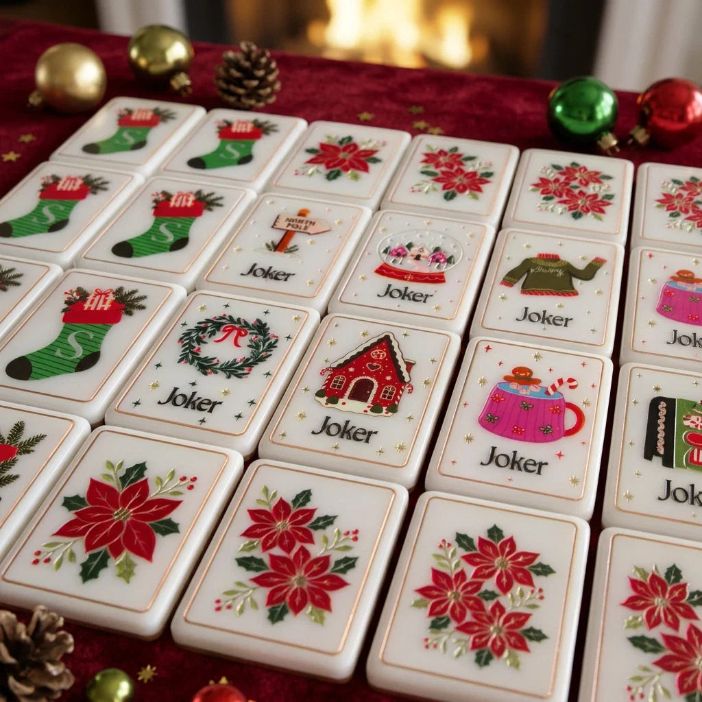 Dear Santa Mahjong Tile Set Free Shipping