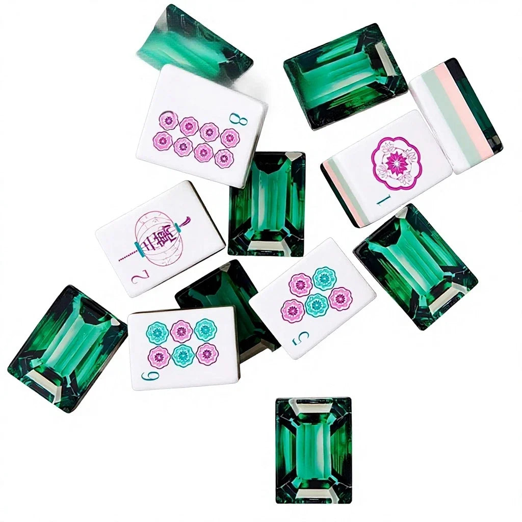 American Emerald Mahjong Tiles set Free Shipping