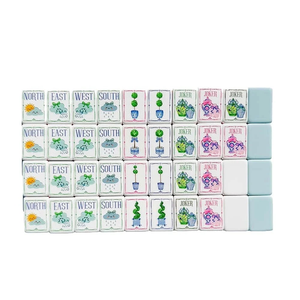 Premium Pastel Color 4-Layer American Mahjong Set Free Shipping (Tiles only)