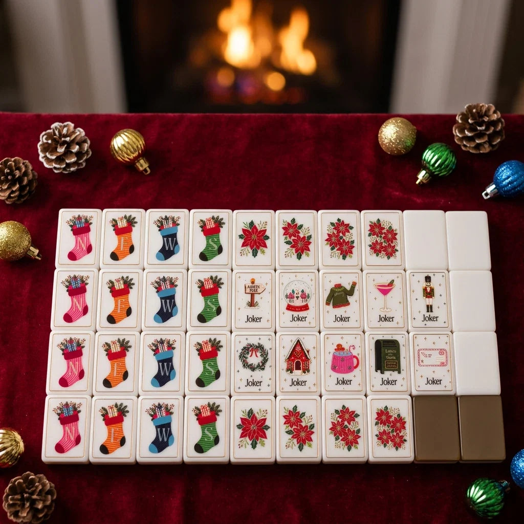 Dear Santa Mahjong Tile Set Free Shipping