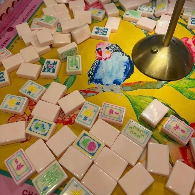 Modern Luxury Just Peachy Tile Set Mahjong Set Free Shipping