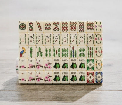 Ivory Stripes American Mahjong Tiles Set Free Shipping