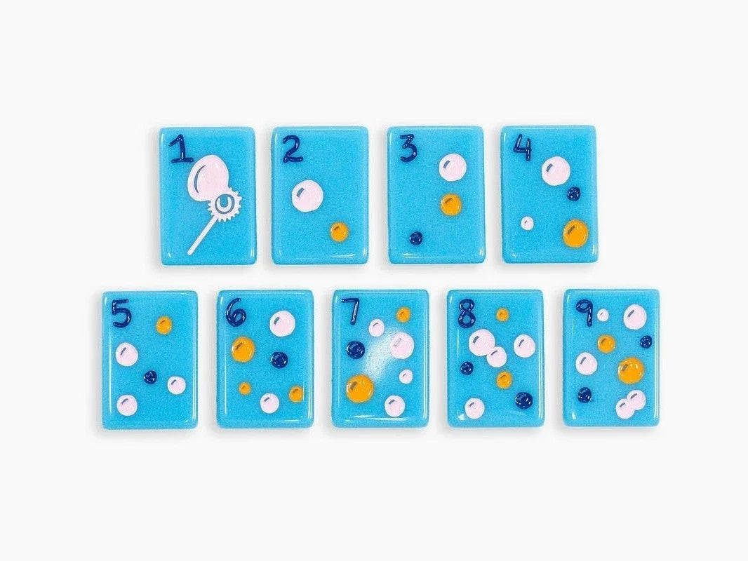 American Electric Blue Acrylic Mahjong Tiles Free Shipping