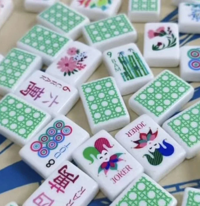 Modern Garden Debutante Mahjong Tile Set Free Shipping
