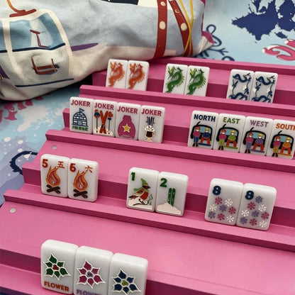 Mountain Lodge American Mahjong Tiles, 160 Winter Theme Set (Tiles only)