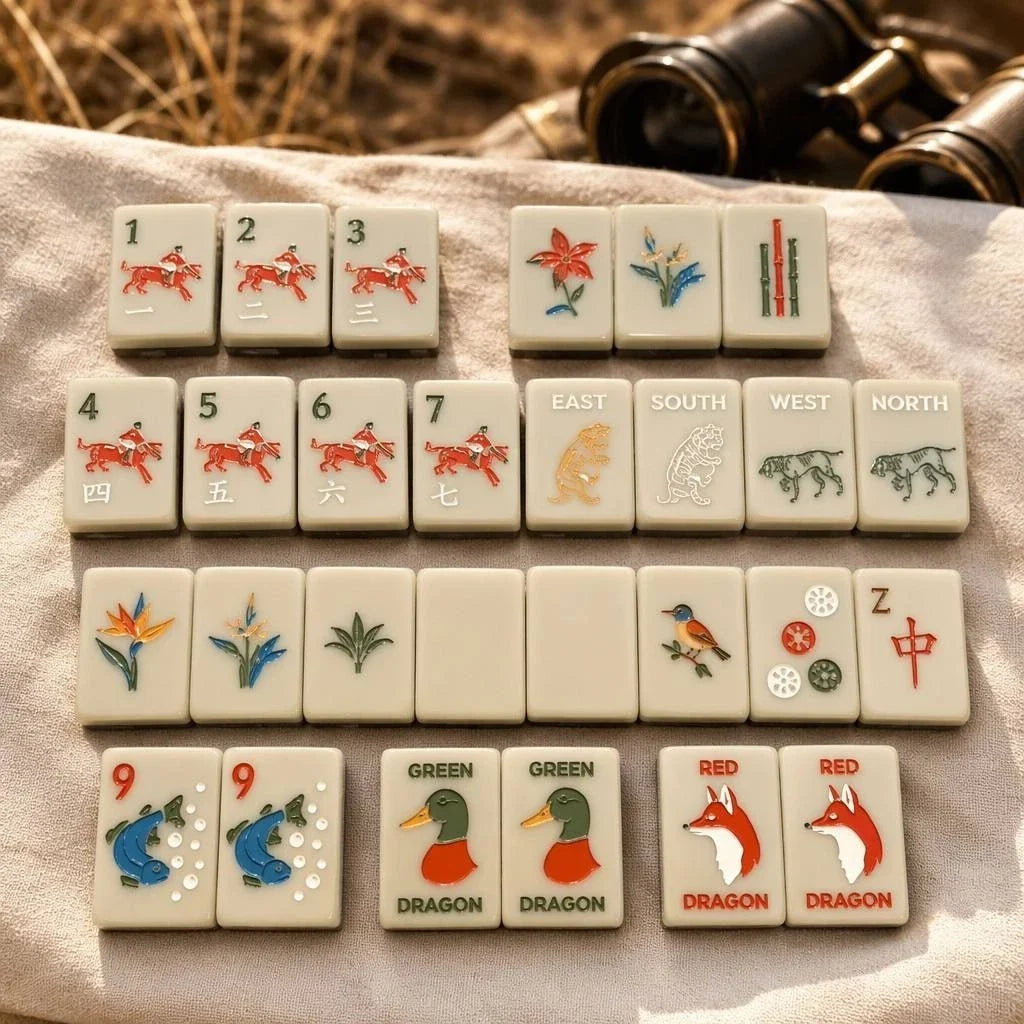 The Hunt Club Edtion Mahjong Set Free Shipping