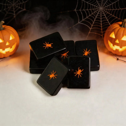 Halloween Themed 160 Premium Melamine American Mahjong Set Black 160 Tiles
