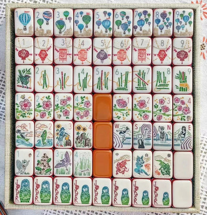 Walk With Me Limited Edition Mahjong 160 tiles 7Layers American Mahjong with BAG