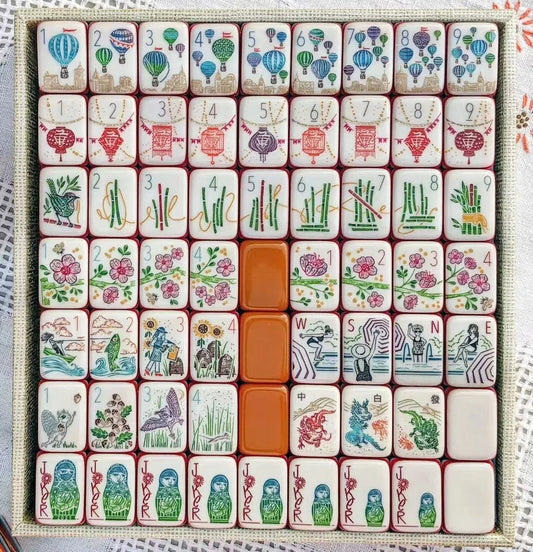 Walk With Me Limited Edition Mahjong 160 tiles 7Layers American Mahjong with BAG